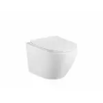 Konzolna WC šolja Matt White Abloom Rose