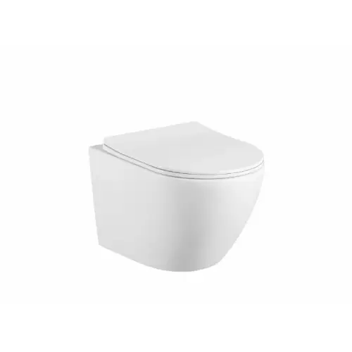 Konzolna WC šolja Matt White Abloom Rose