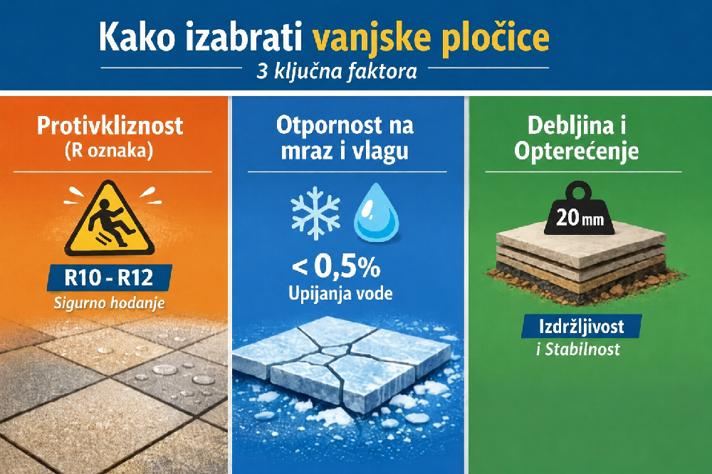 kako izabrati spoljne pločice za dvorište i terasu